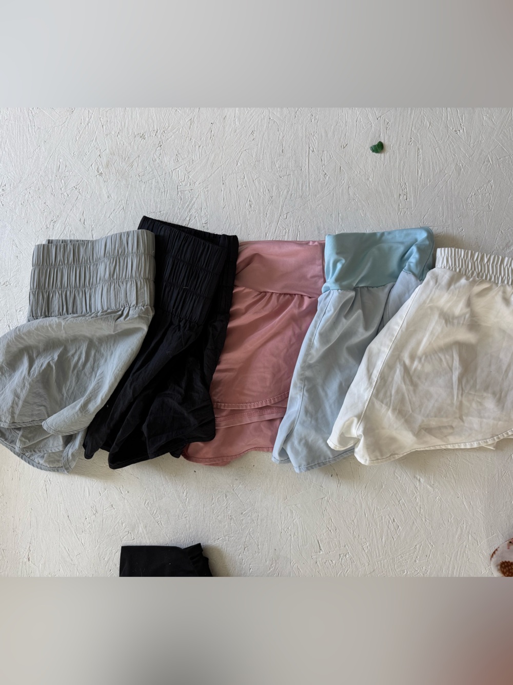 SHEIN Women's Athletic Shorts Pack - Black, Pink, Light Blue, White, Light Gray